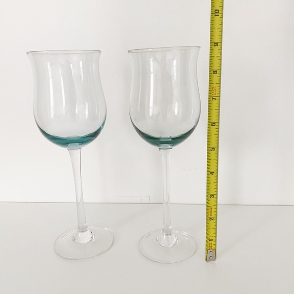 Vintage Coloured Wine Glass Set - Set of 2 - Picture 2 of 5